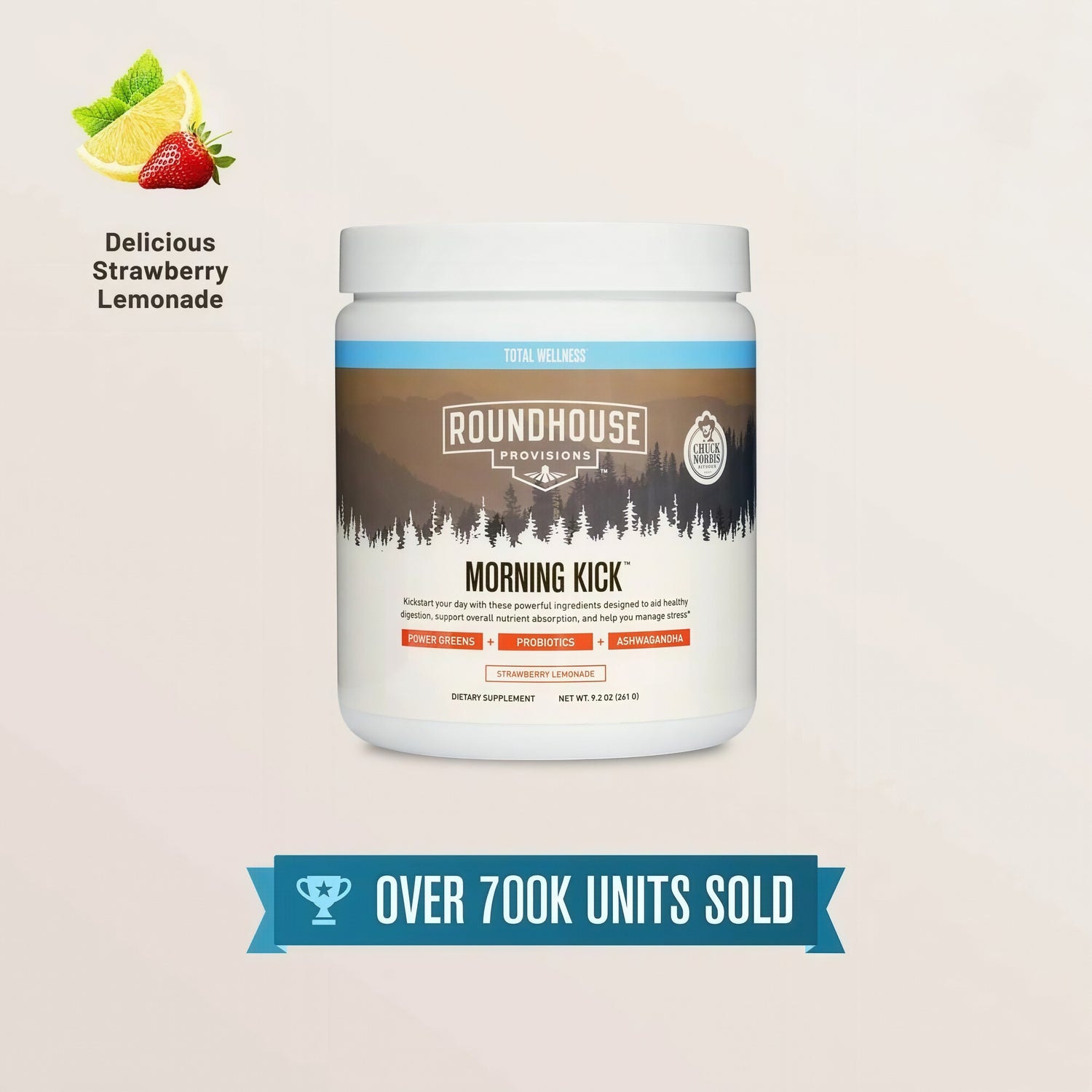 Roundhouse Morning Kick Greens Superfood Powder 30 Servings